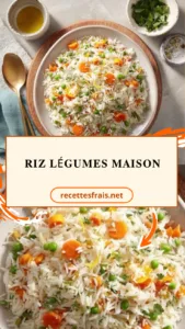 Riz légumes maison