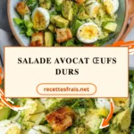 Salade avocat œufs durs