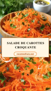 Salade de carottes croquante