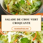 Salade de chou vert croquante