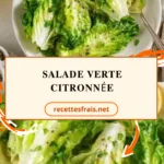 Salade verte citronnée