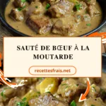 Sauté de bœuf à la moutarde