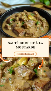 Sauté de bœuf à la moutarde