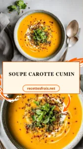 Soupe carotte cumin