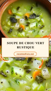 Soupe de chou vert rustique