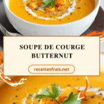Soupe de courge butternut