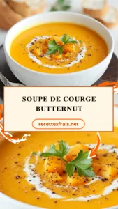 Soupe de courge butternut