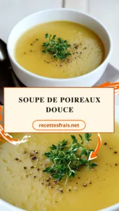 Soupe de poireaux douce