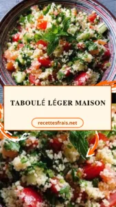 Taboulé léger maison
