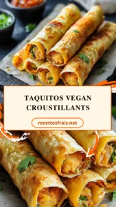 Taquitos vegan croustillants