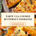 Tarte à la courge butternut fondante