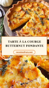 Tarte à la courge butternut fondante