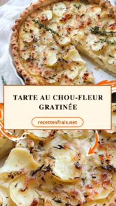 Tarte au chou-fleur gratinée