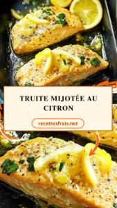 Truite mijotée au citron