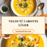 Velouté carotte léger