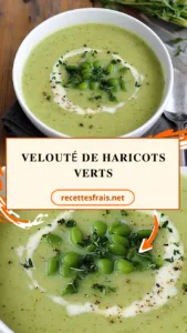 Velouté de haricots verts