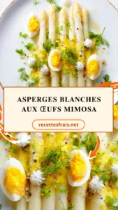 Asperges blanches aux œufs mimosa