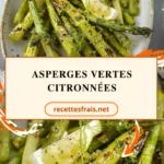Asperges vertes citronnées