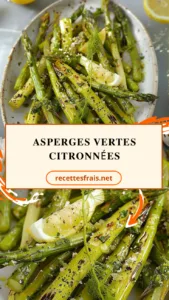Asperges vertes citronnées