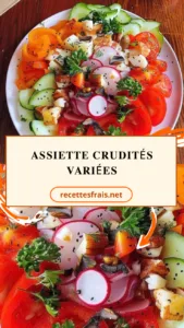 Assiette crudités variées