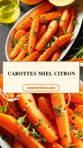 Carottes miel citron