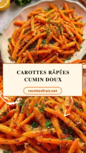 Carottes râpées cumin doux