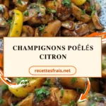 Champignons poêlés citron