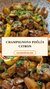 Champignons poêlés citron