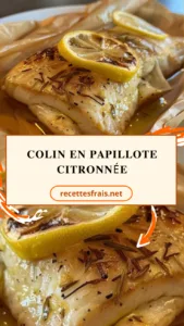 Colin en papillote citronnée