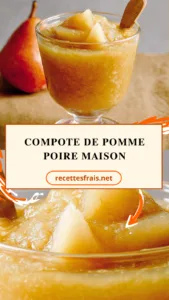 Compote de pomme poire maison