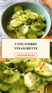 Concombre vinaigrette