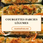 Courgettes farcies légumes