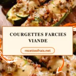 Courgettes farcies viande