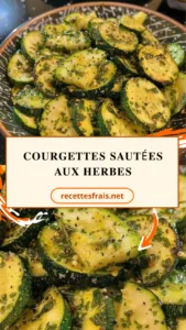 Courgettes sautées aux herbes