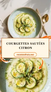 Courgettes sautées citron