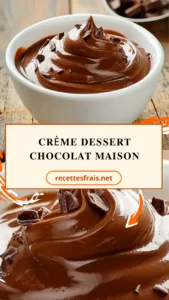 Crème dessert chocolat maison