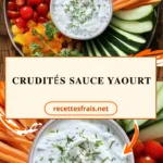 Crudités sauce yaourt