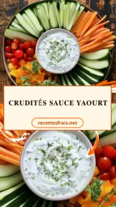 Crudités sauce yaourt