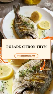Dorade citron thym