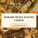 Dorade huile d’olive citron