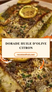 Dorade huile d’olive citron