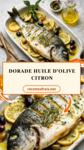 Dorade huile d’olive citron