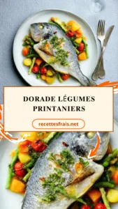 Dorade légumes printaniers
