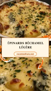 Épinards béchamel légère
