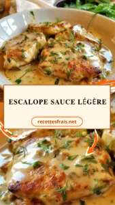 Escalope sauce légère
