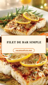 Filet de bar simple