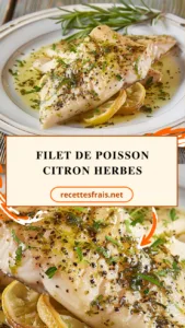 Filet de poisson citron herbes
