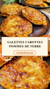 Galettes carottes pommes de terre