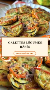 Galettes légumes râpés