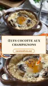Œufs cocotte aux champignons